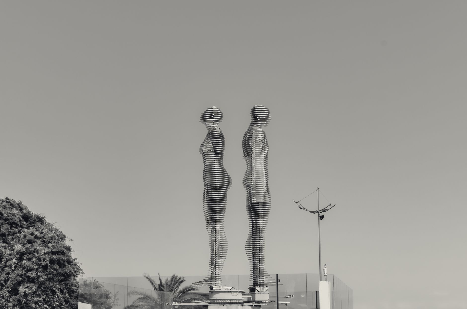 futuristic statue in black and white - autistic burnout and marriage